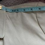 Luciano Barbera White Leather Italian luxury Jacket Size 42 Photo 8