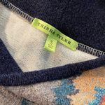 Trisha Tyler Size S Navy Blue Aztec Print Long Sleeve Mock Neck Stretch Top Photo 9