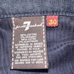 7 For All Mankind  Roxanne Straight Leg‎ Jeans Size 30 Dark Wash Photo 2