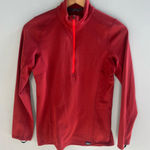 Patagonia Midweight Capilene Baselayer Crimson Red Pullover Zip Neck Shirt XS Photo 0