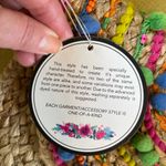 NEW America & Beyond Pom Pom Jute Colorful Beach Party Cocktail Clutch Bag Photo 9