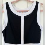 Bailey 44 Black White Trimmed Taxiway Dress Large Bodycon Styling Made In USA Photo 1