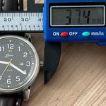 Belair Rare Ladies Watch Brown Dial Brown Leather Strap White Stitching Date NWT Photo 12