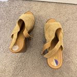 Mile Paolo Mile Paoli’ Suede Nude Platform Heels Size 8.5 M Photo 5