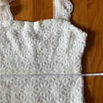 Just Me  White High Low Lace Dress L Photo 4