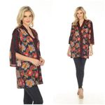 Johnny Was 💕 WORKSHOP💕 Sedonia Kimono 100% Silk ~ Floral Print XS NWOT Photo 3