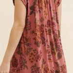 Anthropologie Floral Kimber Tunic Bohemian Linen Cotton Dress ~ Size XS ππ Photo 1