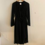 MISA Los Angeles  Long Sleeve Midi Dress Black Size Medium Photo 1