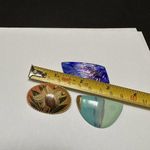 Lot Of 3 Handmade Hand Crafted Novelty Brooch Pins Wood Glass Ceramic Photo 6