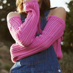 RSQ  linear stitch off the shoulder sweater Photo 0