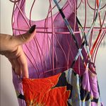 Loft  Red and Purple Floral Maxi Dress Photo 1