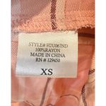 Como vintage ‎ Plaid Tie-Front Top Button Down Blouse 3/4 Sleeve XS Photo 4