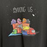 FancyQube Among Us Black T Shirt NO Size Approx XL See Measurements Photo 1