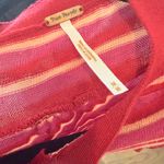 Free People Red and Pink Striped Cardigan Photo 2
