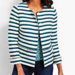 Talbots Striped Fringe Jacket Size 16 Petite Photo 11