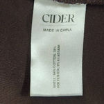 Cider  Brown Cropped Fitted Hoodie Size Medium Brown Wrap Style Hoodie Photo 6