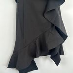 Endless Rose  Women’s Black Strapless Asymmetrical Ruffle Mini Dress Size XS Photo 3