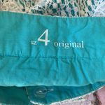 Loft Lace High Waist Turquoise White Shorts Photo 4
