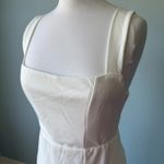 Lulus Gorgeous Aesthetic Ivory Taffeta Sleeveless Mini Dress Size Medium Photo 4