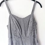 Old Navy  Gingham Fit and Flare Dress Navy Photo 1