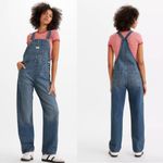 Levi's NEW Levi’s Women’s Denim Overalls XS Classic Blue Jean Bib Straight Leg Utility Photo 1