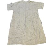 Eileen Fisher Washed Organic Linen Delave Mandarin Collar Shirtdress Photo 2