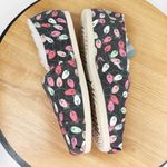 Toms  Alpargata Glow In The Dark Christmas Lights Fur Lined Slip On Grey 8 Photo 4