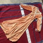 Vintage Sears Best coral wrap tie lingerie robe with lace Peignoir Women’s M Size M Photo 0