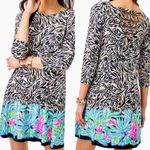 Lilly Pulitzer  Ophelia Dress Onyx Can You‎ Zee Me Engineered Dress womens XS Photo 1