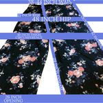 Torrid FLORAL BLACK CHALLIS WIDE LEG PINK & BLUE PRINT PANTS (2X) Photo 10