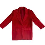 Nine West Womens Red Vintage Wool Single-Breasted Coat Classic Elegant Size XS S Photo 1