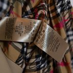 Burberry London Women's Cotton Poplin Double Breasted Trench Coat Jacket Tan 4 Photo 6