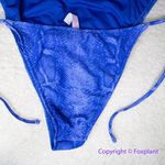 Victoria's Secret New! Victoria’s Secret Blue purple Snakeskin One piece, size S Photo 6