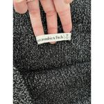 Abercrombie & Fitch Black Metallic Knit Sparkley Ribbed Knit Sweater Dress Small Photo 6