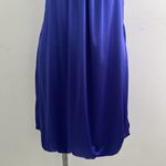 Poetry Satin Ruched Strapless dress Blue Medium Knee Length Womens Photo 2