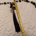ALDO Signed Long Multi Color Costume Necklace Tassel - Adjustable Length Photo 9
