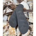 Plaka Women’s Sz. 10, Mustard & Black Classic‎ Sandals, Great Pair Yellow Photo 3