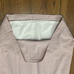 LL Bean Dress Womens 10 Sleeveless Seersucker Pink White Striped Cotton Lined Photo 5