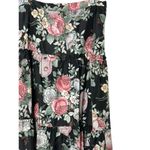 Leslie Fay Vintage 70's Personal Division of Rose Print Tired Maxi Skirt Size 18 Photo 4