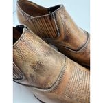 FREEBIRD Wyoming Leather Western Ankle Booties Bronze Distressed Women’s 10 Brown Photo 7