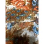 Vintage 70s Brown & Blue Floral Belted Fit & Flare Shirt Dress Photo 4