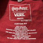 Vans Harry Potter  Gryffindor women’s medium custom fit casual short sleeve NWOT Photo 6