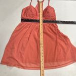 AUDEN Women's Intimates Size Medium Peach‎ Lace Racerback Lingerie Babydoll Orange Photo 6