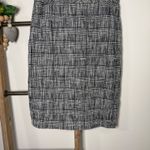Banana Republic Plaid Pencil Skirt Black White Business Casual Women's Size 10 Photo 2