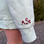 Custom Number Patchwork Hoodie Blue Size L Photo 3