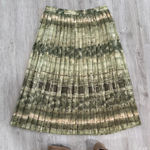 Alfred Dunner  Olive Patterned Midi Skirt, size 12 Photo 0