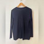 Talbots  Medium Navy Button Down Cotton‎ Blend Cardigan Hip Length Photo 1