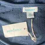 Sundance  Everyday Chic Pointelle Knit Overlay Bell Sleeve Blue Dress Size XS NWT Photo 10