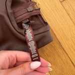 SKIMS  Faux Leather High Neck Bodysuit in Brown Size S Photo 2