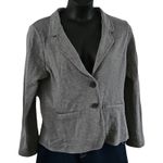 Merona Women’s Gray Knit Double Button Blazer Jacket Size XL Photo 4